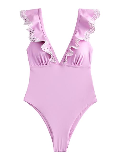 Next Badedragt  orkidee / hvid