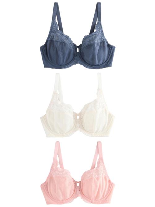 Next BH  marin / lyserød / hvid