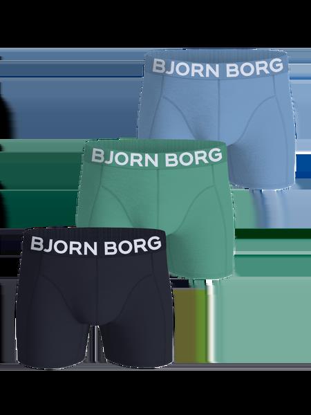 Björn Borg Organic Cotton Stretch Boxers 3-pack Blå, XXL