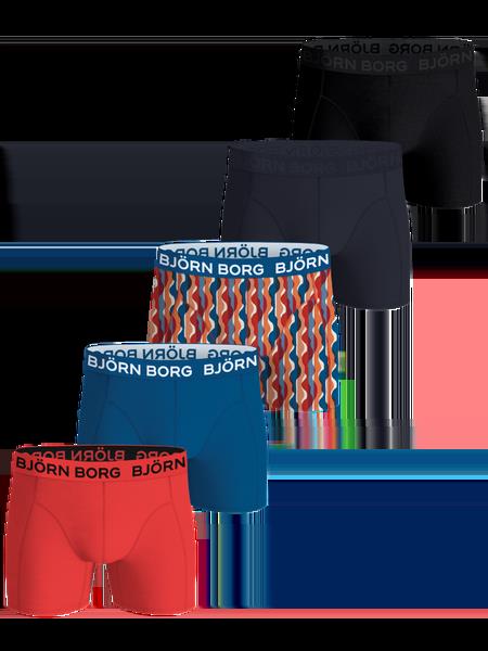 Björn Borg Cotton Stretch Boxers 5-pack Sort, M