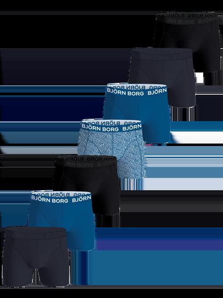 Björn Borg Cotton Stretch Boxers 7-pack Sort, XS