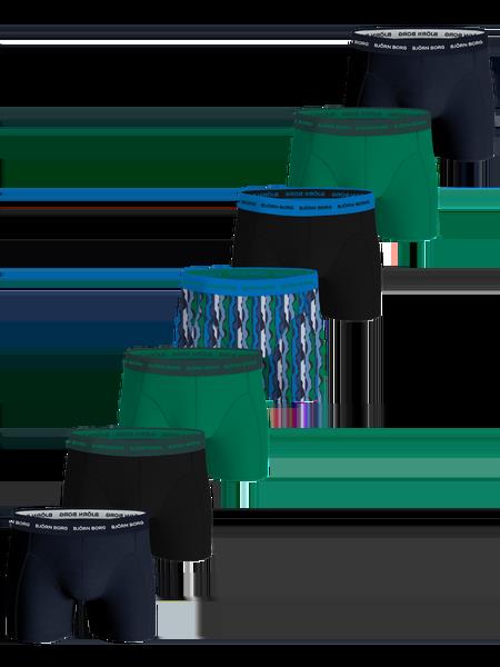 Björn Borg Cotton Stretch Boxers 7-pack Sort, M