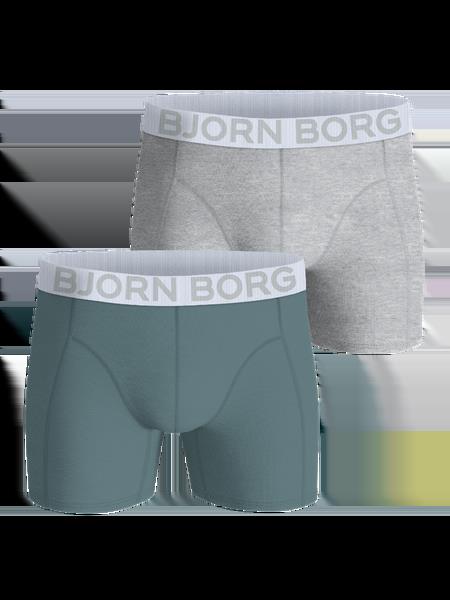 Björn Borg Organic Cotton Stretch Boxers 2-pack Grå, M