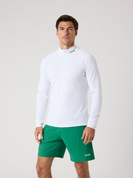 Björn Borg Borg Golf Midlayer Half Zip Hvid, M