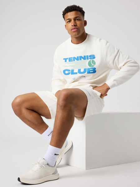 Björn Borg Borg Classic Print Sweatshirt Hvid, M