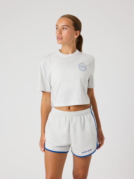 Björn Borg Studio Oversized Cropped T-shirt Grå, L