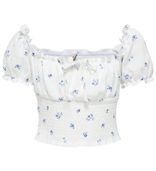 Kids Only Top - KogHillary - Cloud Dancer/Blue Flowers