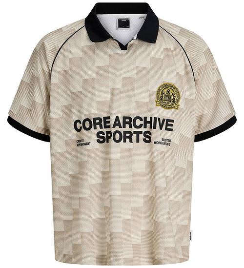 Jack & Jones T-shirt - Football - Mesh - JcoBreeze - Sweet Corn