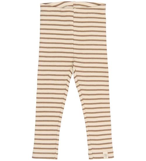 Petit Piao Leggings - Rib/Modal - PPSky - Ginger Snap Striped