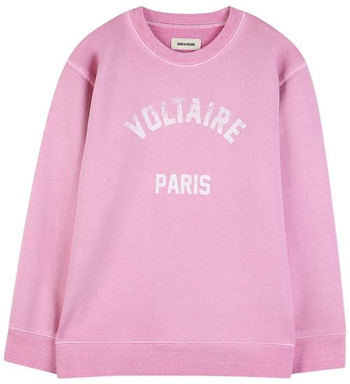 Zadig & Voltaire Sweatshirt - Liberty - Deep Pink m. Hvid