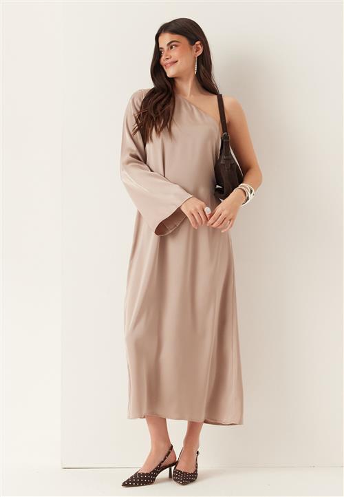 BUBBLEROOM Satin One Shoulder Dress