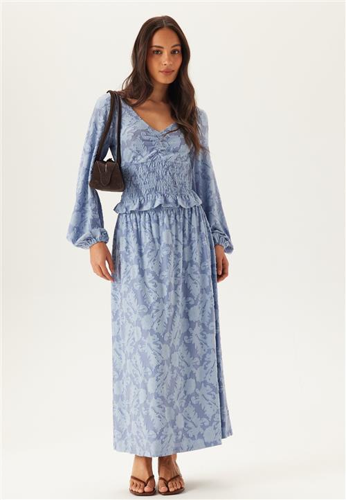 BUBBLEROOM Structure Floral Maxi Skirt