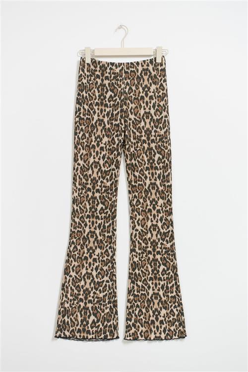 Gina Tricot - Flare trousers - flare bukser - Brun - M - Dame