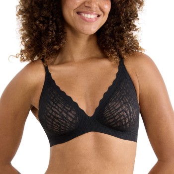 Sloggi BH ZERO Feel Bliss Push-Up Bra Sort S+ Dame