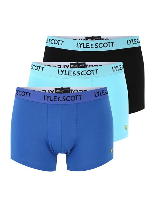 Lyle & Scott Boksershorts 'Barclay'  turkis / royalblå / sort
