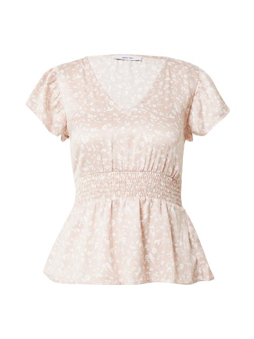 ABOUT YOU Bluse 'Selina'  rosé / hvid