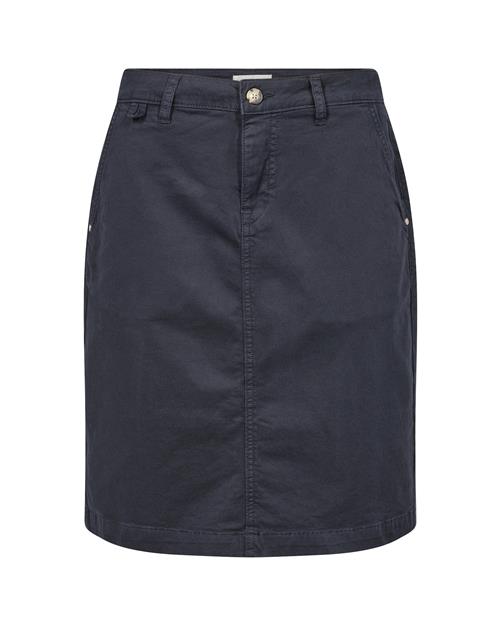 Cream Nederdel 'Berta'  navy