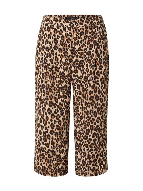 Vero Moda Curve Bukser med lægfolder 'VMCOCO'  cognac / cappuccino / sort