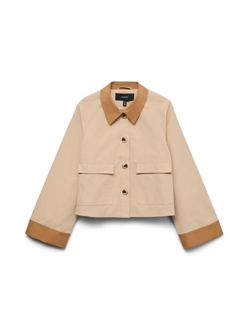 VERO MODA Overgangsjakke 'VMVIC'  creme / sepia