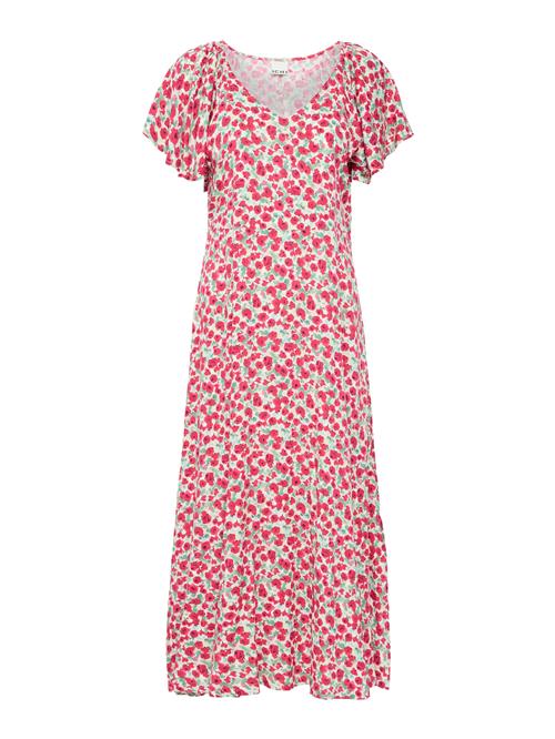 ICHI Sommerkjole 'IHAya'  navy / mint / pink / hvid