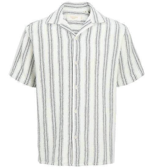 Jack & Jones Skjorte - JjeCoba - Cloud Dancer/Stripes