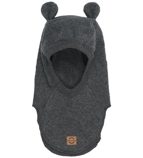 Mikk-Line Elefanthue - Fleece - 2-lags - Anthracite Melange