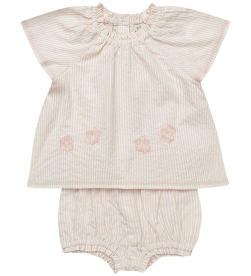 Copenhagen Colors Sommersæt - Bluse/Bloomers - Dusty Rose/Cream