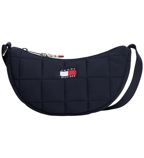 Tommy Hilfiger Skuldertaske - Wavy Quilted Moon - Space Blue