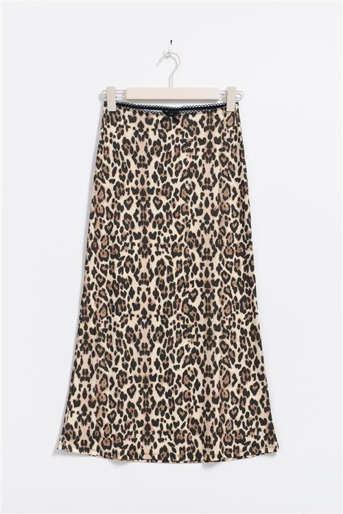 Gina Tricot - Bow midi skirt - Nederdele - Beige - XS - Dame