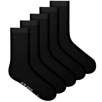 Frank Dandy Strømper 5P Bamboo Socks Solid Sort Str 41/46
