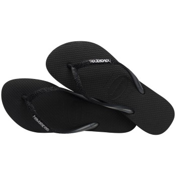 Havaianas Slim Glitter II Sort Str 37/38 Dame