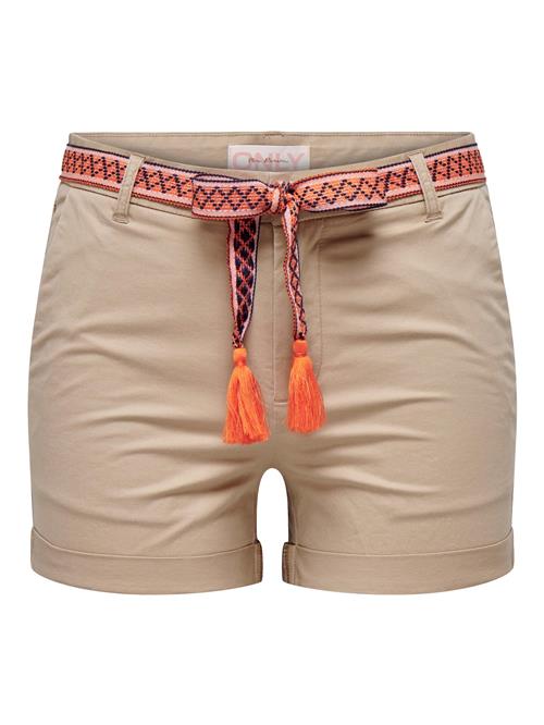 ONLY Bukser 'ONLGeorgia'  mørkebeige / mørkeblå / orange / koral