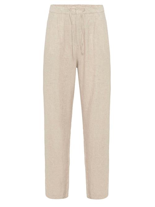 Antioch Bukser med lægfolder  stone