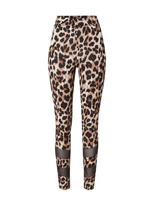 ABOUT YOU Leggings 'Luana'  beige / lysebrun / sort