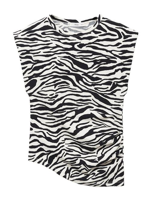 MANGO Shirts 'IRMA'  sort / hvid