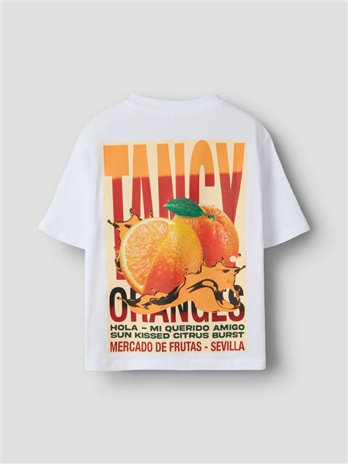 NAME IT T-shirt Dossa Bright White Orange