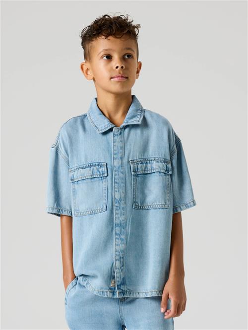 NAME IT Denim Skjorte Joy Boxy Light Blue Denim