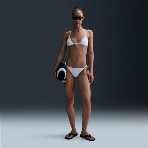 Nike Swim Essential-bikiniunderdel med bindesnor til kvinder - hvid