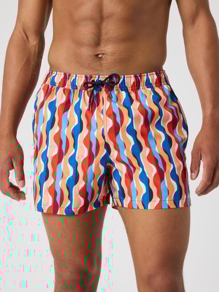 Björn Borg Borg Print Swim Shorts Blå, S