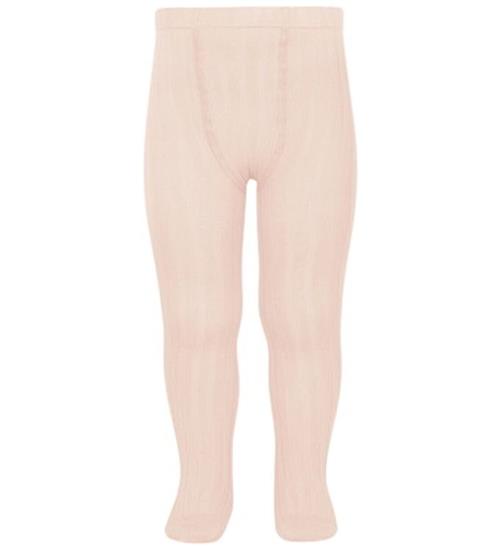 Condor Strømpebukser - Rib - Lys Rosa