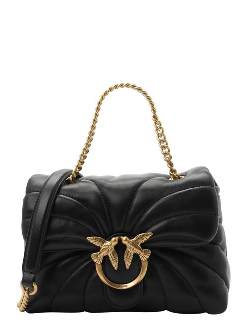 PINKO Håndtaske 'Love'  guld / sort
