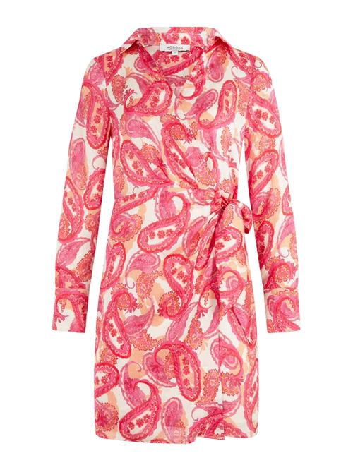 Morgan Kjole  abrikos / eosin / rød / hvid