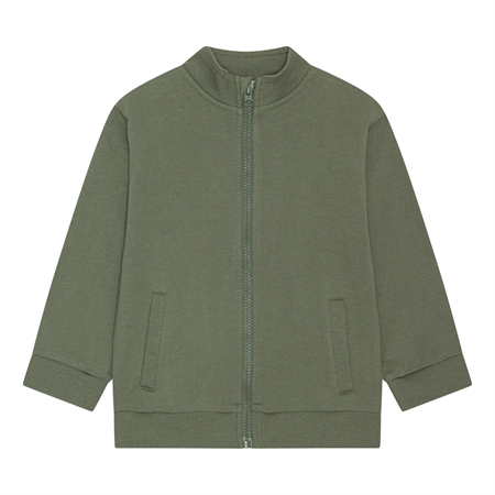 BIRKHOLM Sweat Cardigan Oliven Grøn