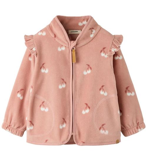 Lil Atelier Fleecejakke - NmfLaspektra - Misty Rose/CHERRY