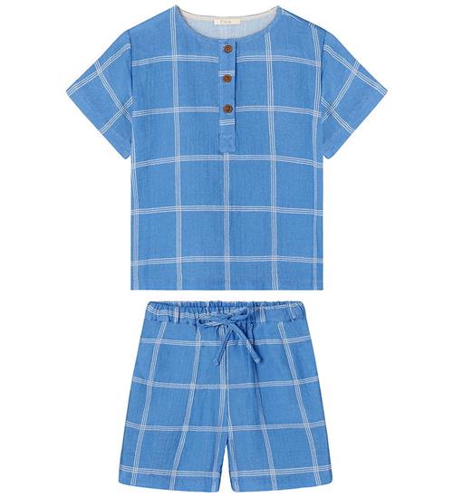 Fliink Shortssæt - Musselin - Cha Cha - Marina Check