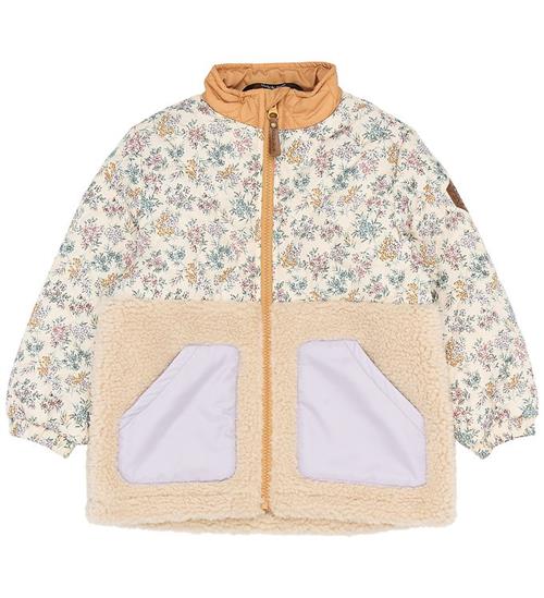 Mikk-Line Fleecejakke - Teddy/Quiltet - Mix AOP