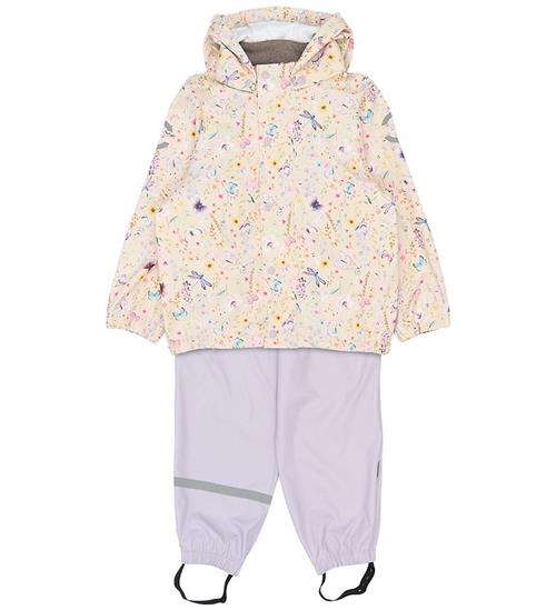 Mikk-Line Regntøj m. Seler - PU - Butterfly AOP