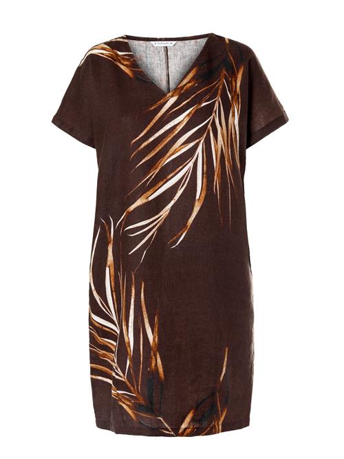 TATUUM Kjole 'Owerti'  brun / karamel / hvid