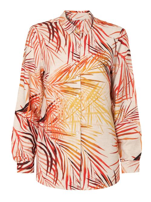 TATUUM Bluse 'Goniko 1'  beige / gul / rød / bordeaux