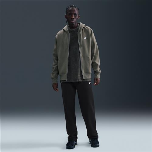 Nike Club-fleecebukser med elastik til mænd - sort